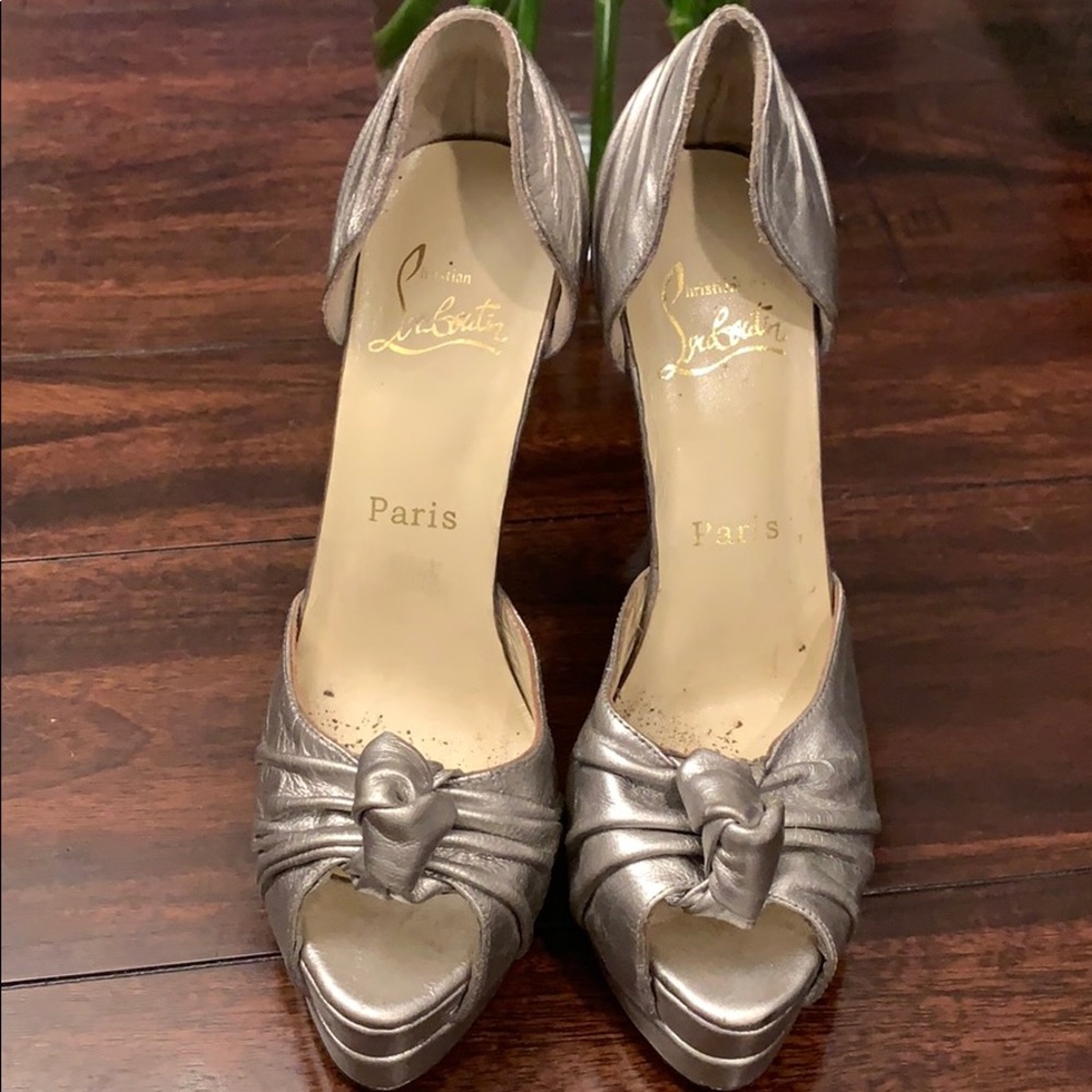 Christian Louboutin size 36 ... 6.5 US metallic